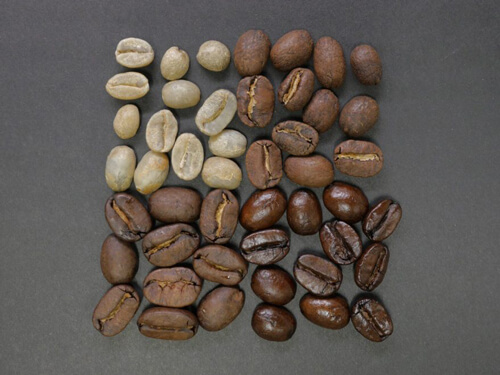 comparison of the taste of lightly roasted and deep-roasted hand brewed coffee